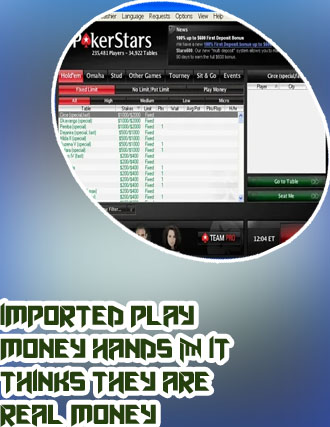 Play money to real money pokerstars